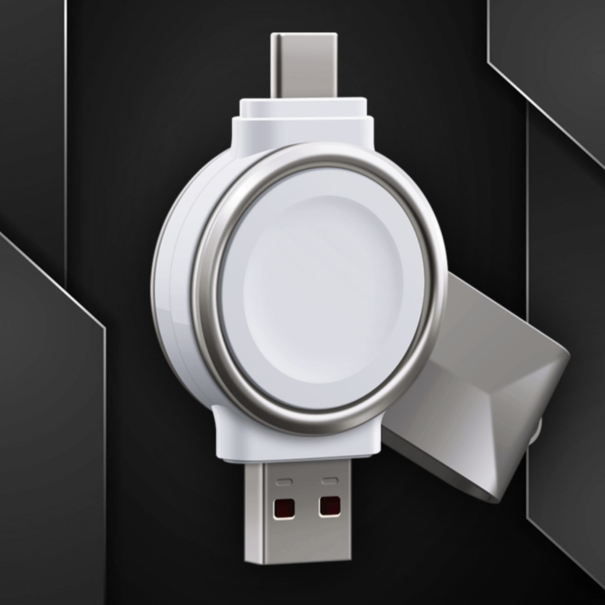 「MagSafe対応」AppleWatch用ワイヤレス充電器｜コンパクトサイズで持ち運びにも最適なコードレスUSB & Type-C Apple Watch磁気充電器