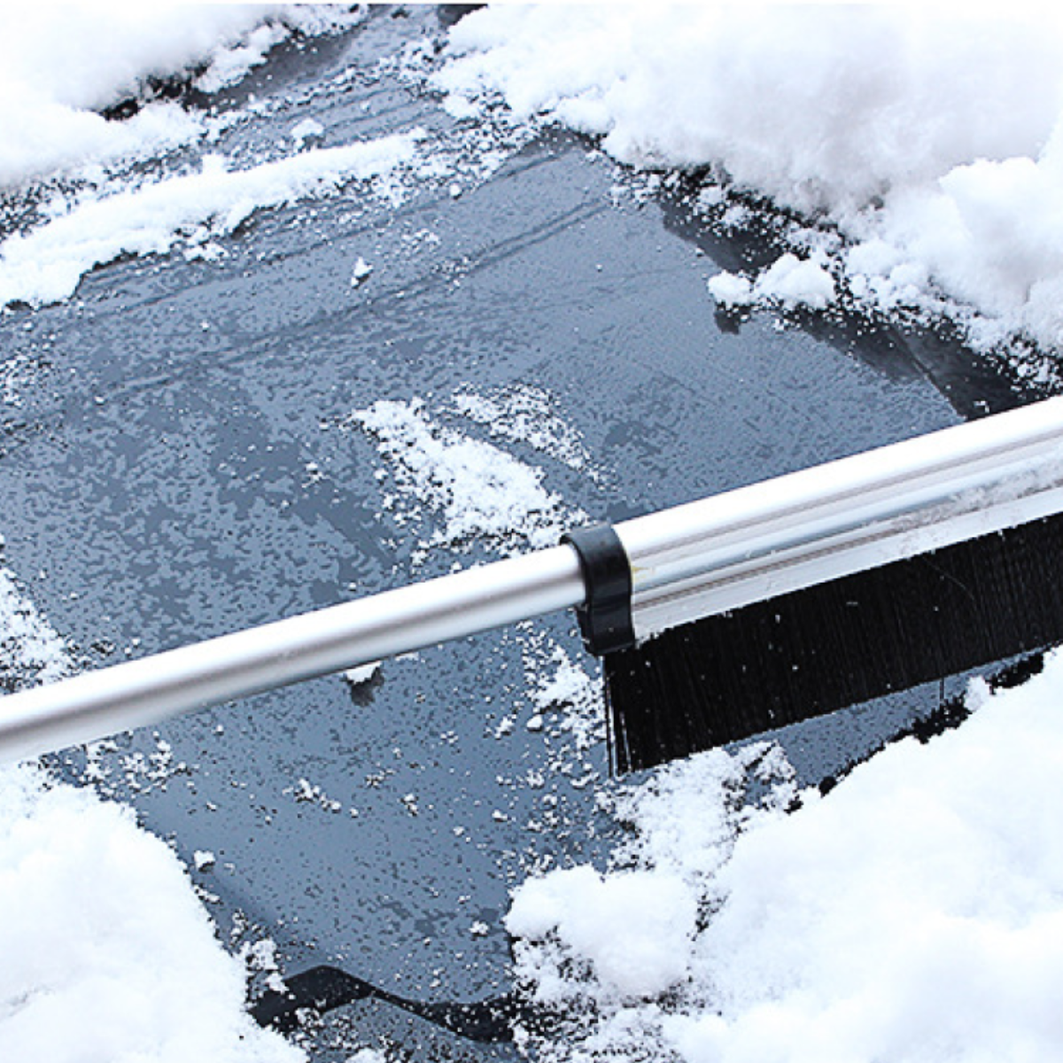 『雪対策』多機能 除雪ブラシ 伸縮式アルミハンドル付雪かき｜車の中に1セットあるだけで、安心して外出できる！|undefined
