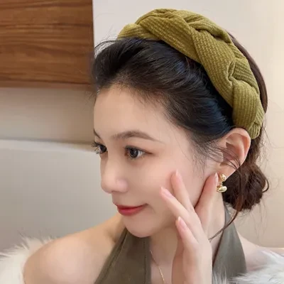 ヘアアクセサリー ｜頭を丸く見える韓国風ヘアバンド、高級でおしゃれ！