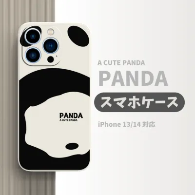 🐼かわいいパンダ iPhone スマホケース|耐衝撃