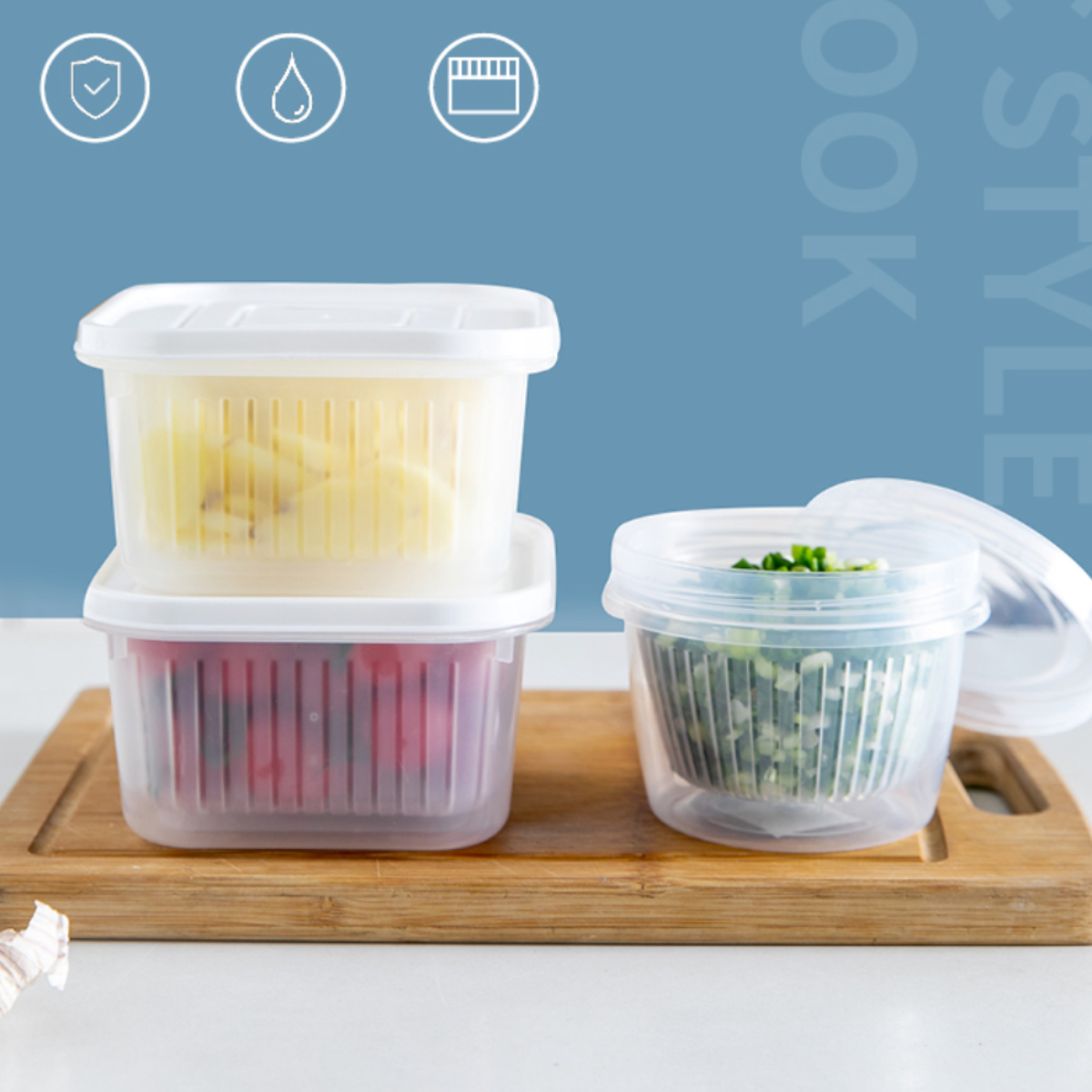 フルーツと野菜の 食品保存容器|undefined