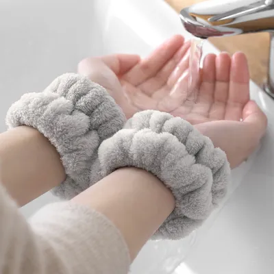 袖濡れ防止 リストバンド 『2個入り』｜洗顔時に手首にはめてだけで 簡単に使える、 袖濡れを防ぎます☆