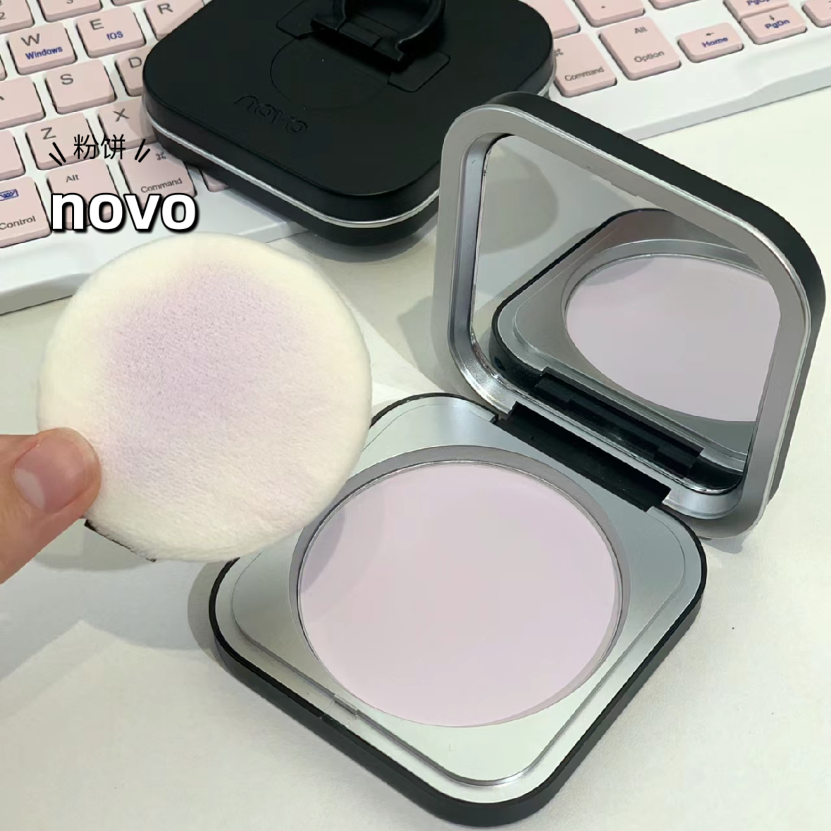 NOVOプレストパウダー｜クリア・7.5g・普段使いに最適！軽くてさらさらのパウダーが、明るく澄んだ肌に|undefined