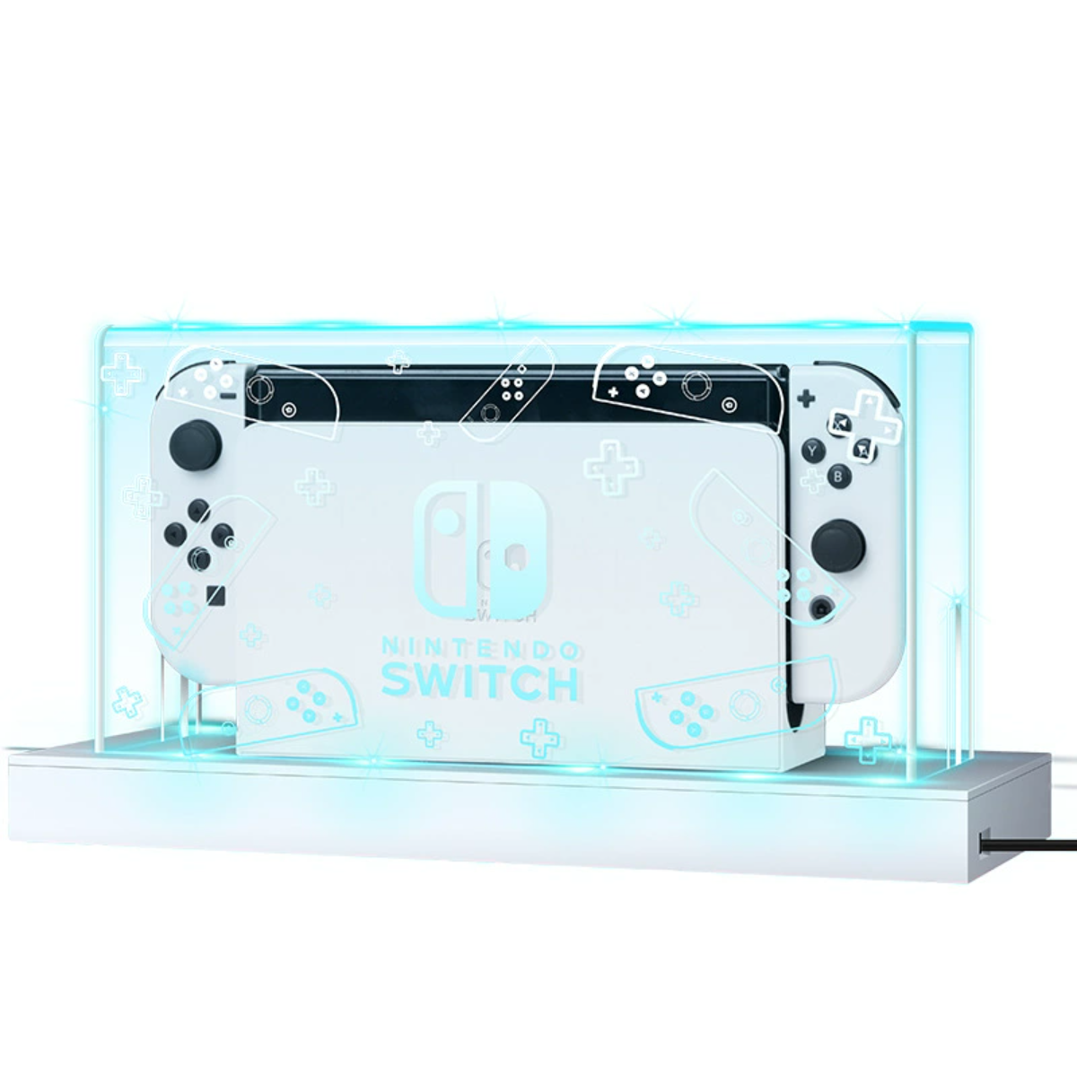 Switch保護ケース｜OLED Switch本体・保護ケース・防塵カバー・スタンド機能・発光・アクリル製・おしゃれ|undefined