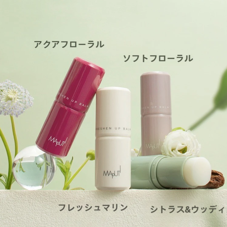 MAPUTI デオドラントバーム｜制汗剤・プレミアムフレグランス・ロールオンタイプ・わきが対策・体臭予防・香り付き・べたつかない・4種類の香り|undefined