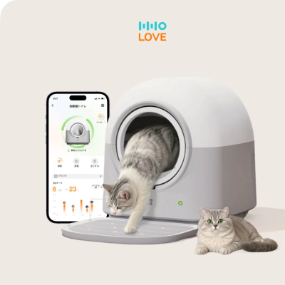 HHOLOVE HHOLOVE 自動猫トイレ Pro ホワイト｜全自動清掃＆AI管理・掃除不要・脱臭・多頭飼い対応・｜スマホで遠隔操作（iOS/Android対応）｜自動脱臭｜多頭飼いにも対応｜日本語説明書付き｜安心の1年保証｜米Amazon新着1位