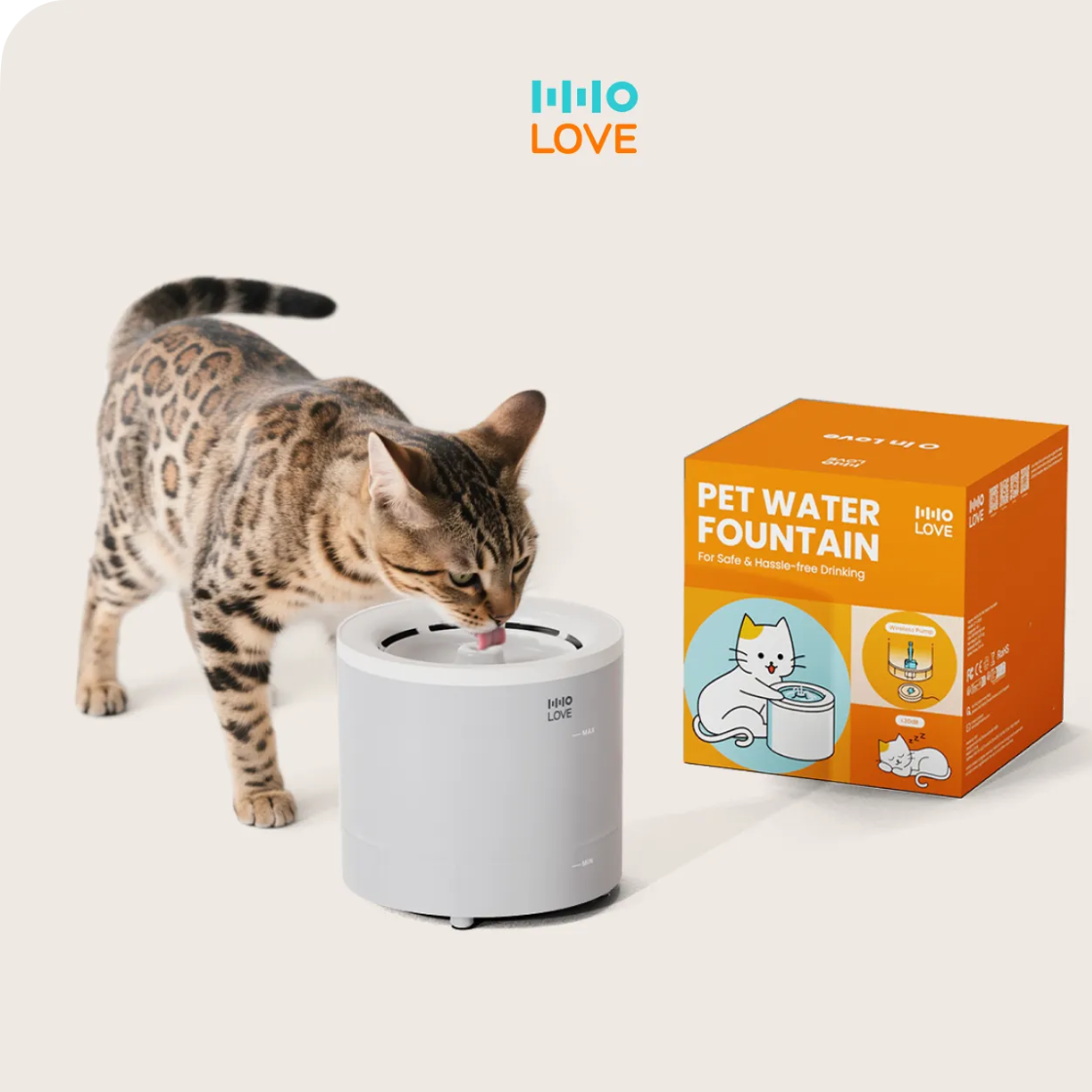 【HHOLOVE】自動給水器｜自動給水・猫・ペット用・便利・清潔・使いやすい・ウォーターファウンテン|undefined