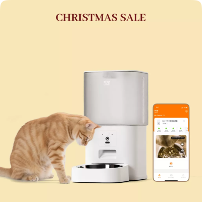 HHOLOVE 【HHOLOVE】自動給餌器｜カメラ付き・猫犬用・スマホ・見守り・自動餌やり機・ペットフード・給餌器