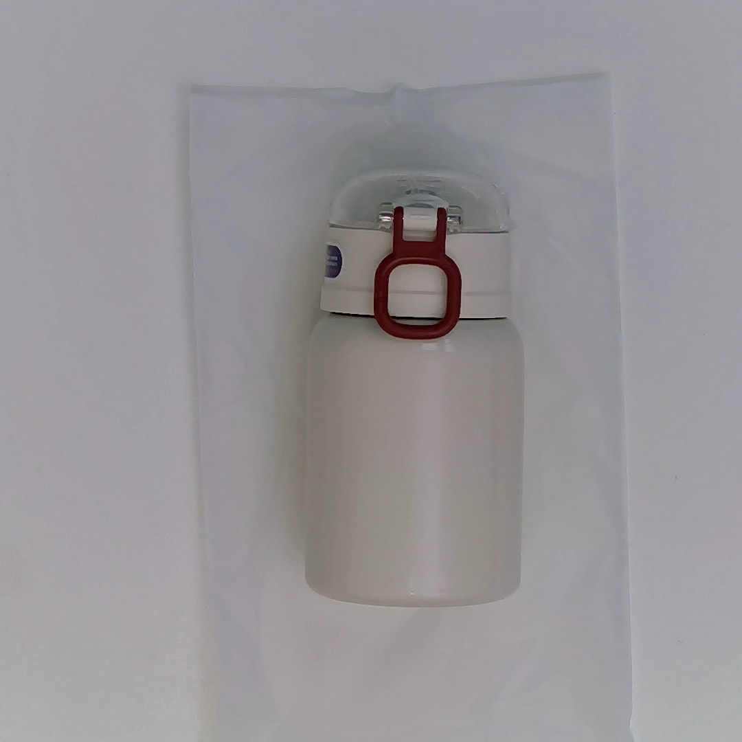 ストロー付き真空断熱ボトル350ml/450ml｜可愛いホワイト・レッド色合い|undefined
