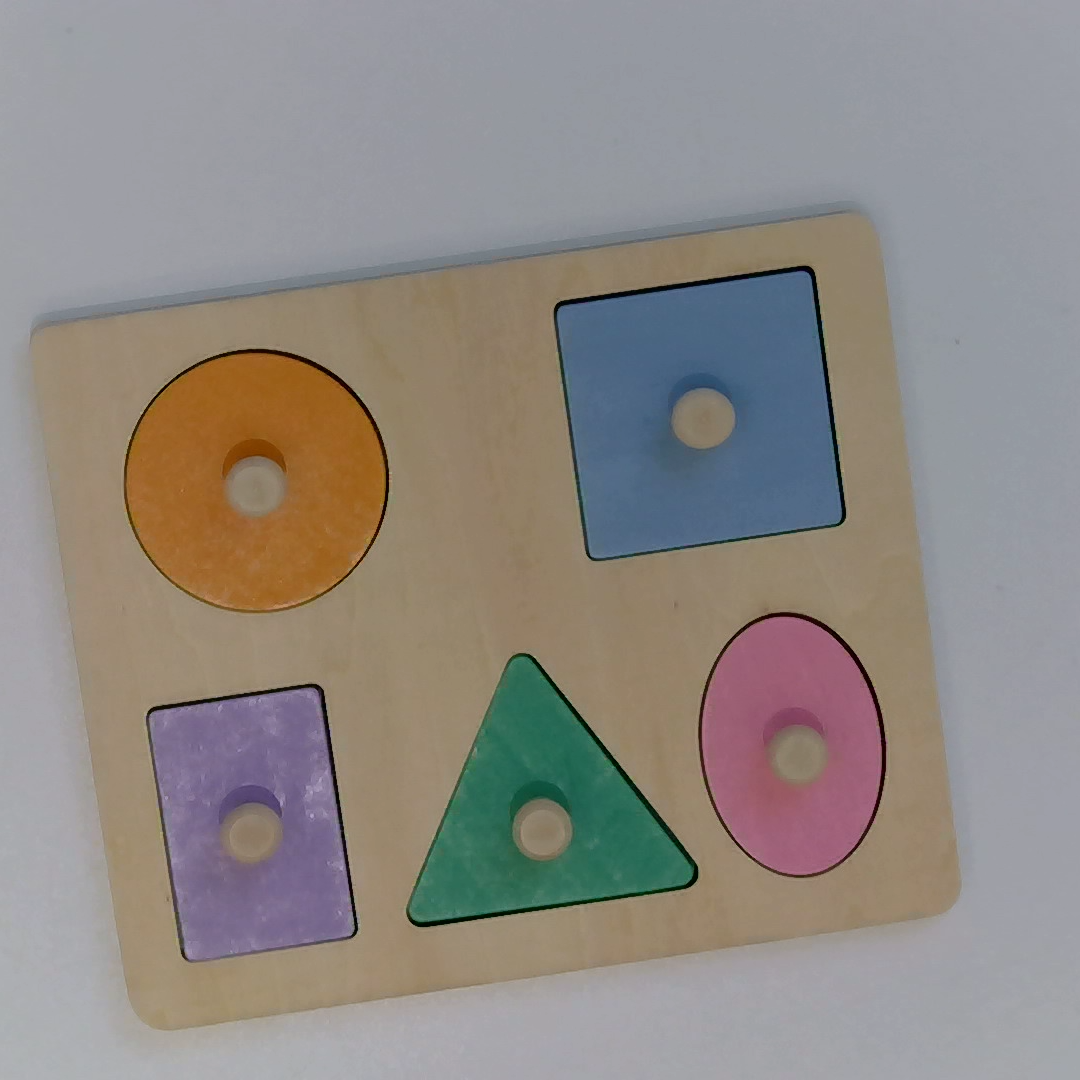 木製パーズルゲーム｜ジオメトリックな形状認識パズル 形や色に対する認識を育つ|undefined