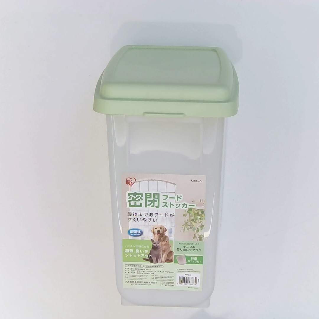 ペットフード保存箱 2kg| 猫犬通用 乾燥剤入り槽付き 計量コップ1個おまけ|undefined