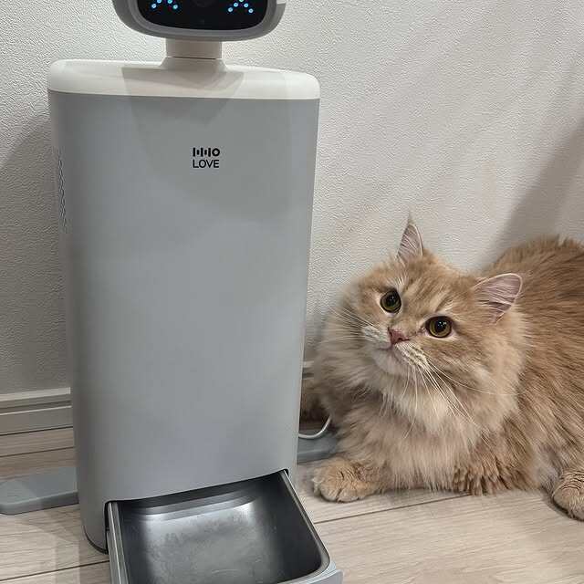 HHOLOVE日本大人気】O Sitter 猫用スマート見守りロボット｜ AI